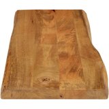 Stolna ploča 120x40x2,5cm od masivnog drva manga sa živim rubom | shoptok.hr