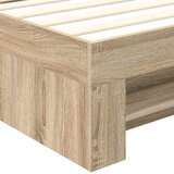  Krevetna konstrukcija s uzglavljem Sonoma hrast 90 x 200 cm | shoptok.hr