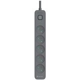 Tracer Produzni kabl 3m 5 uticnica sa prenaponskom zastitom i prekidacem grafit TRALIS47024 | Eponuda.com
