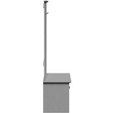  Ormar za predsoblje s kukama BODO sivi 50x40x157 cm | shoptok.hr