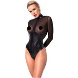 Noir Handmade - sjajno-prozirni bodi (crni) - M | shoptok.hr