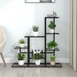 vidaXL Stalak za cvijeće 94,5 x 25 x 88 cm crni metalni Cijene