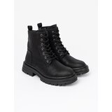 Sergio Leone Women's black shoes with lacing and tread by | ePonuda.com