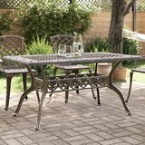 vidaXL Vrtna miza bronasta 150x90x72 cm liti aluminij | Shoptok.si