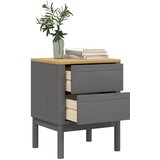  Noćni ormarić FLORO voštano sivi 45x39x57 cm masivna borovina | shoptok.hr
