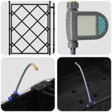  Vrtna saksija 3 pcs Crna 120 x 40 x 126 cm Plastika | shoptok.hr