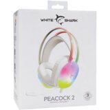 WHITESHARK Peacock-2 GH-2444 gaming slušalice s mikrofonom, bijele | shoptok.hr