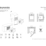 Dunavox Hladnjak za vino ugradbeni DAVS-18.46B | shoptok.hr