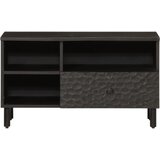 TV ormarić crni 80x33x46 cm od masivnog drva manga | Eponuda.com