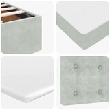 vidaXL Otomanski posteljni okvir z vzmetnicami siv 180x200cm žamet | Shoptok.si