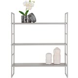 House Nordic Svetlo siva večnivojska kovinska polica 48 cm Beja – | Shoptok.si
