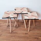 Hanah home 3Shp317 - pink pinkbeigewhiteblack nesting table (3 pieces) | ePonuda.com