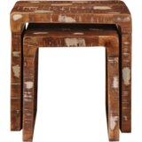 vidaXL Konec mize večbarvno trden predelan les | Shoptok.si