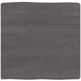 Stolna ploča tamnosiva 60 x 60 x (2 - 6) cm obrađena hrastovina | shoptok.hr