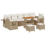  Set vrtne sofe od 10 dijelova s jastučićima bež poli ratan set vrtne blagovaonice od 3 dijela s jastučićima bež poli ratan | shoptok.hr