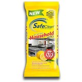 SafeClean Antibakterijski vlažni robčki za gospodinjstvo 50 kos z vonjem limone Cene