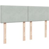 vidaXL Otomanski postelja z vzmetnico svetlo siv 140x200 cm žamet | Shoptok.si