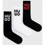 Hugo Nogavice 3-pack moške, črna barva, 50518606