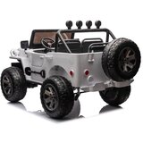 Lean_Toys Retro vojaško vozilo POWER JH102 bele barve 2x24V 4X90W | Shoptok.si
