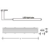  Vodotijesna svjetiljka O 2×36 W 120cm | shoptok.hr