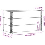  Vrtna sadilica 100x50 cm od masivne borovine | shoptok.hr