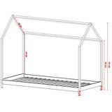  Drveni dječji krevet Lucky - olive - 180x80 cm | shoptok.hr