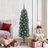 vidaXL Umjetno božićno drvce Zelena 150 cm PVC i čelik i plastika | shoptok.hr
