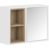 SoBuy stenska omara, stenska omarica za kopalnico, kuhinjska stenska enota BZR149-W, (22108392) | Shoptok.si