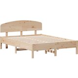  Okvir kreveta s uzglavljem 120x190 cm od borovine | shoptok.hr
