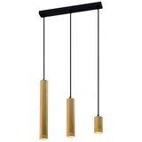 Candellux Lighting Viseča svetilka s kovinskim senčnikom v črni in zlati barvi 6x46 cm Tubo - Candellux Lighting Cene