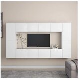  8-dijelni set TV ormarića bijeli od iverice | shoptok.hr