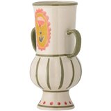 Bloomingville Bež ročno poslikana vaza iz kamenine (višina 21 cm) Odina – | Shoptok.si