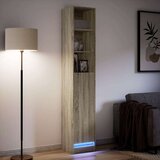  Komoda s LED svjetlima boja hrasta 36x32 5x200 cm drvena | shoptok.hr