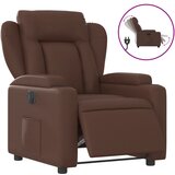 Maison Chic Električni naslanjač - Relax naslanjač rjavo umetno usnje, (22061346) | Shoptok.si