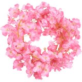 The Living Store Božična cvetlična girlanda 6 kosov temno roza 180 cm - Božični Cvetlični Venec, (21445140) | Shoptok.si