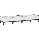  Vrtni saksija s kotačima Bijela 160 x 40 x 33 cm PP | shoptok.hr