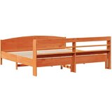 vidaXL Okvir kreveta bez madraca voštano smeđi 200x200 cm od borovine | shoptok.hr