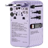 Verbatim Charge 'n' Travel 70W 2C retractable Universal Travel Adapter Purple | shoptok.hr