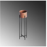 WALLXPERT Dekorativna saksija GED-025-B, 23x78x23 cm, Crno-terakota | Eponuda.ba