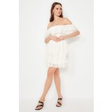 Trendyol Ecru Waist Opening/Skater Lined Chiffon Bridal Evening Dress Cijene
