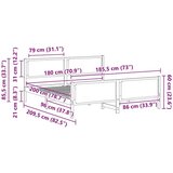  Konstrukcija postelje z vzglavjem Črna 180 x 200 cm blago, (5000084743) | Shoptok.si