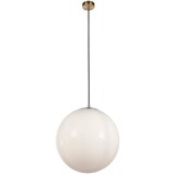 Searchlight Obesek Atom 40 cm, satenasta medenina, opalno steklo, (22100716) | Shoptok.si