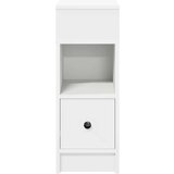 vidaXL Noćni ormarići 2 kom s ladicom bijeli 25x31x66 cm | shoptok.hr