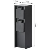  Brilagi - Spoljni stub sa utičnicama PILLAR 2Z SCHUKO 230V IP44 crni | Eponuda.com