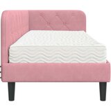  Kutni okvir kreveta Ružičasta 80 x 200 cm Baršun | Eponuda.com