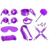 Komplet Bondage Set 10 Pcs Purple