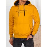 DStreet Bluza męska z nadrukiem żółta | Shoptok.si