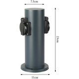  Brilagi - Spoljni stub sa 2 SCHUKO utičnice PILLAR 230V IP44 antracit | Eponuda.com