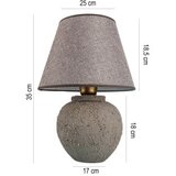 Opviq Stona lampa YL735, 25x18,5x35 cm, IP20, Siva | Eponuda.ba