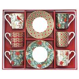 Easy Life Set skodelica za črno kavo s podstavkom Christmas Joy 100ml / 6 kos / porcelan, (20840591) | Shoptok.si
